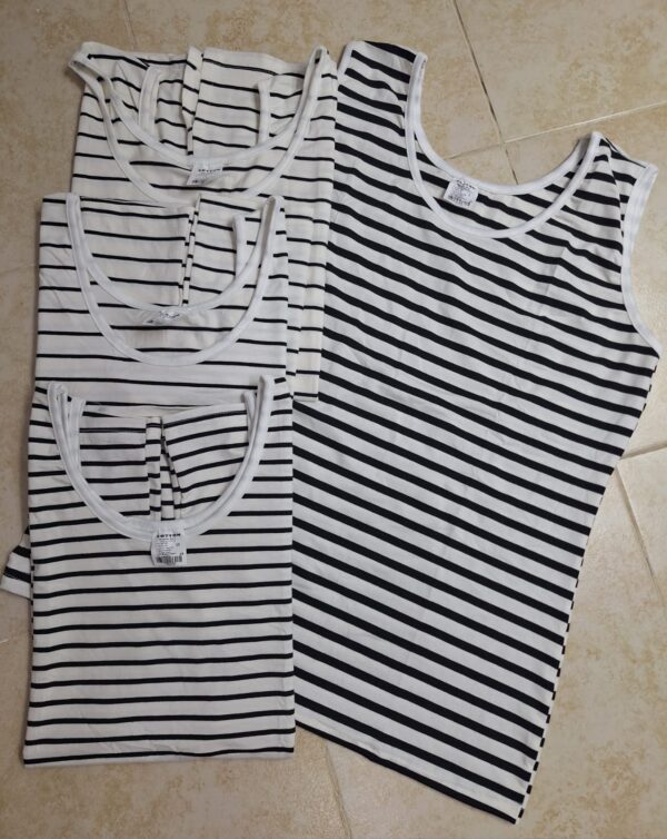 MUSCULOSA DE MODAL RAYADA